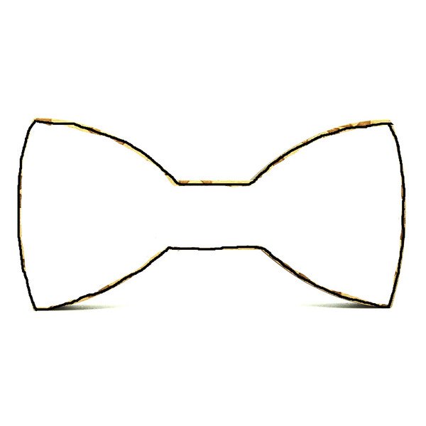 Бабочка мужская трафарет