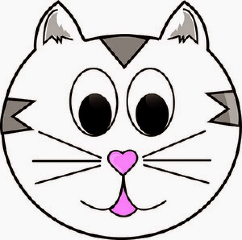 Кошачьи мордочки для аппликации