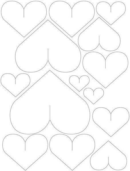 Сердечки разных размеров