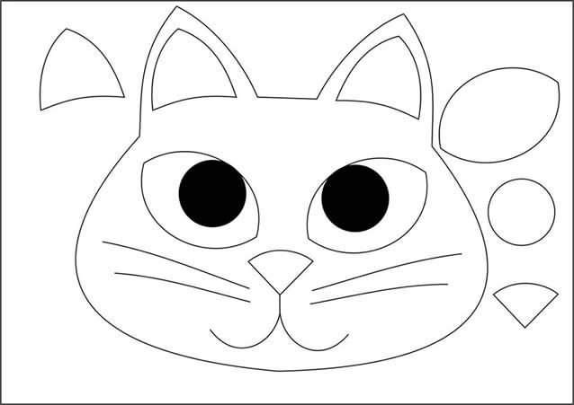 Мордочки животных для аппликации