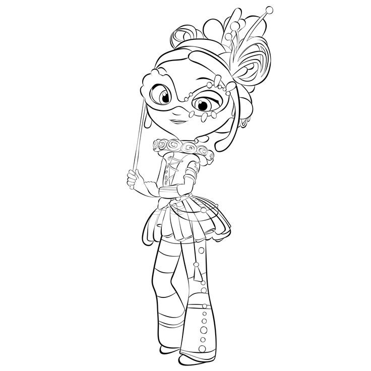 Раскраска сказочный патруль Любава