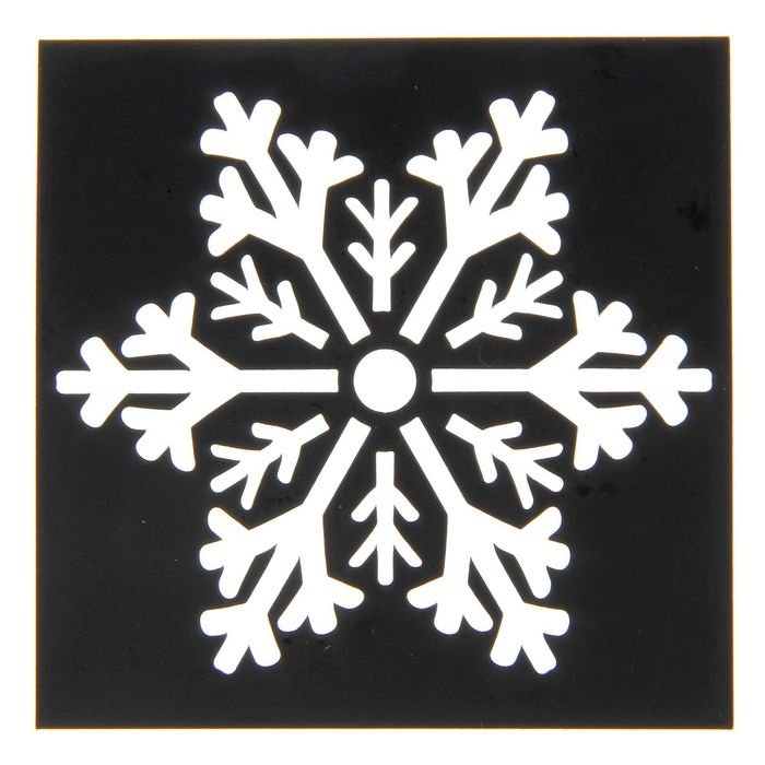 Снежинки на окно трафарет для краски