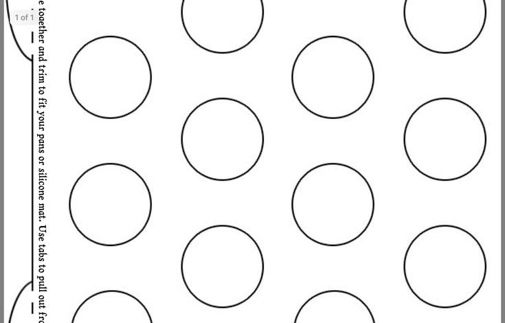 Трафарет для макаронс диаметр 4 см