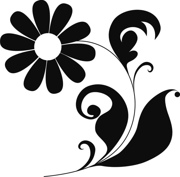 Трафареты цветов для декора