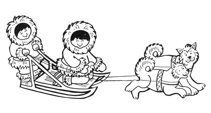 Раскраски народы севера для детей