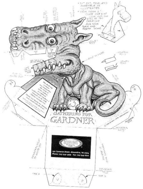 Оптическая иллюзия дракон Гарднера