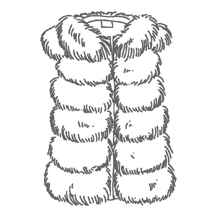 Раскраска шуба