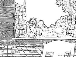 Раскраска «в Простоквашино»