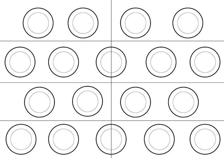 Трафарет для макаронс а4