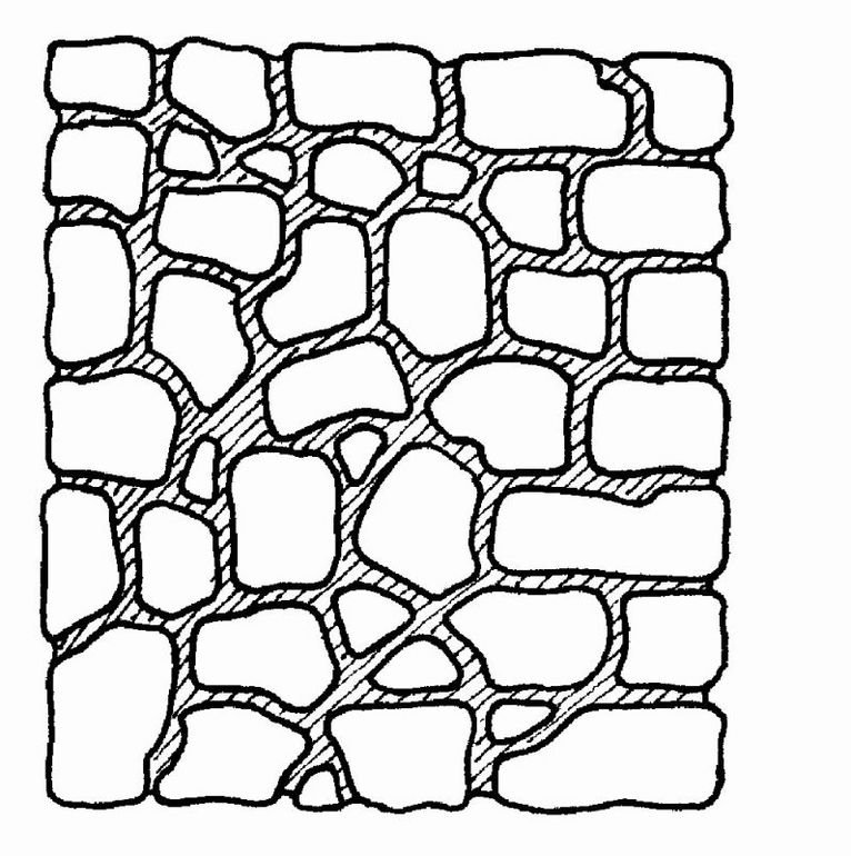 Трафарет для имитации дикого камня