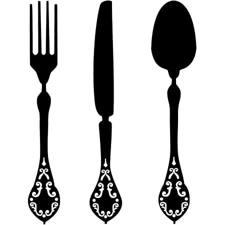 Вилка трафарет