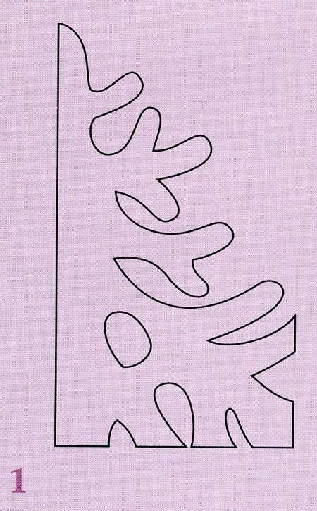 Объемная елка для вырезания