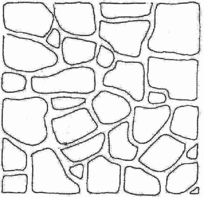 Трафарет для стен под камень