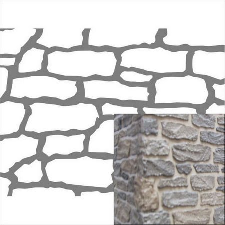 Трафарет для декоративного камня