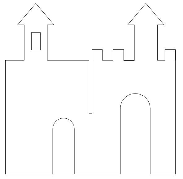 Замок для вырезания из бумаги