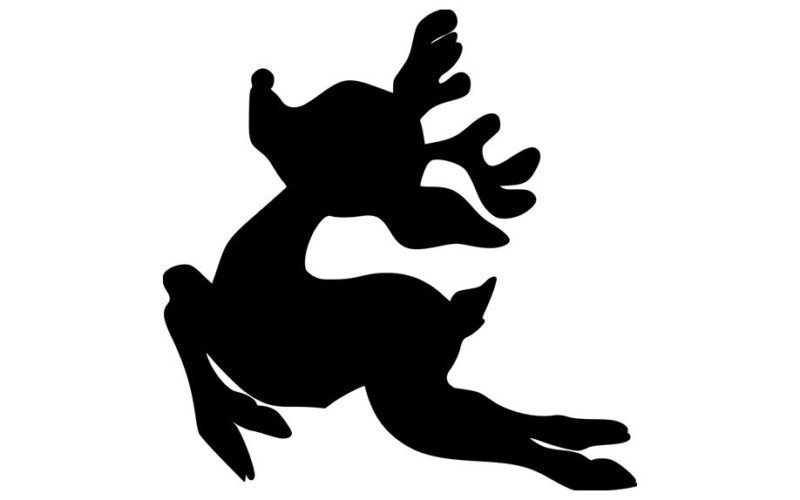 Трафарет "олени"