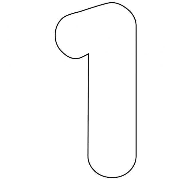 Трафареты цифры 1 и 4 для торта 28 фото