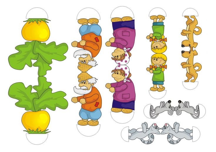 Герои настольного театра Репка