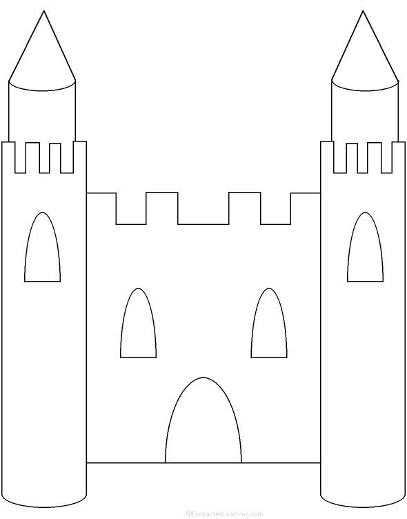 Замок трафарет