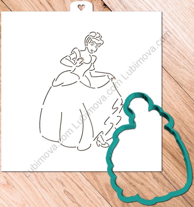 Трафарет принцессы