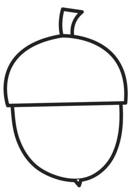 Желудь шаблон