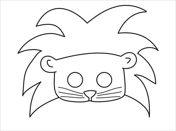 Маска раскраска для детей