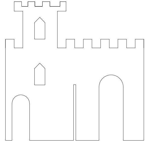 Макет бумажного замка