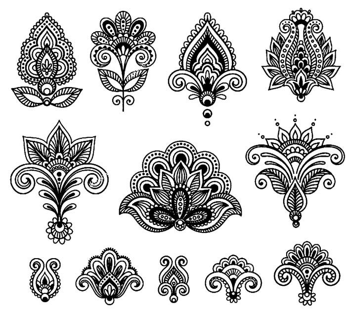 Эскиз растительного орнамента