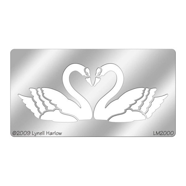 Лебедь трафарет для вырезания