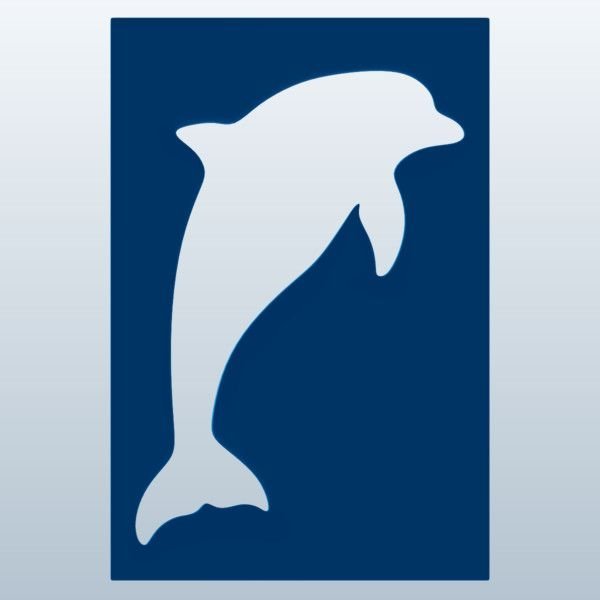 Дельфин шаблон