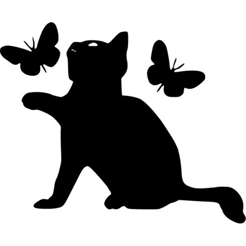 Трафареты кошек для декора