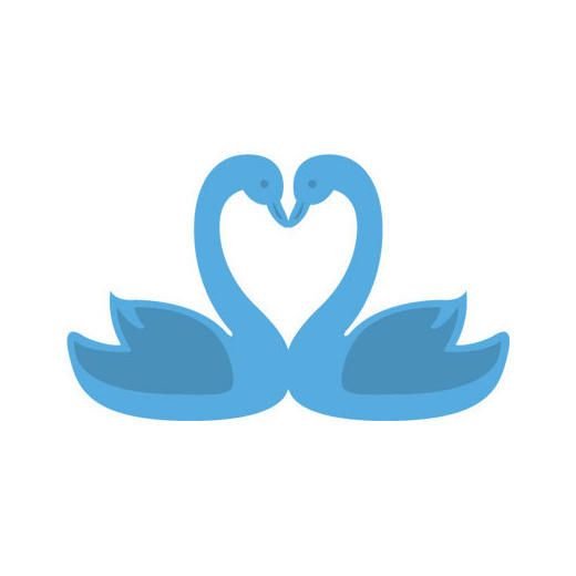 Шаблон лебедя