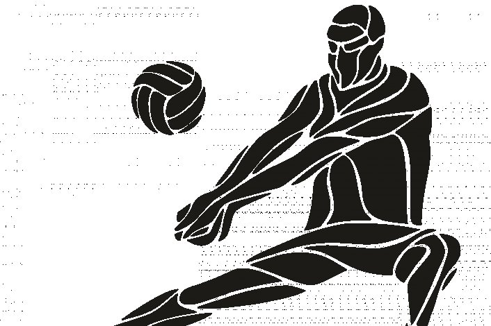 Силуэт волейболиста