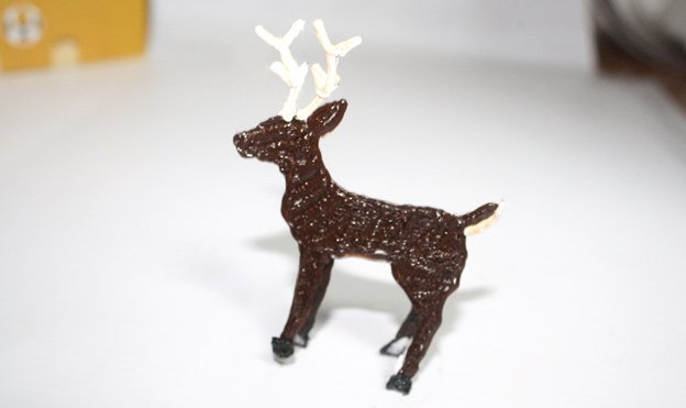 Новогодний олень 3д ручкой