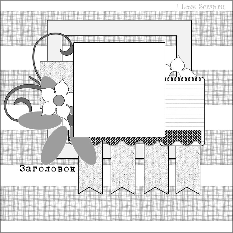 Скетчи для альбома Скрапбукинг
