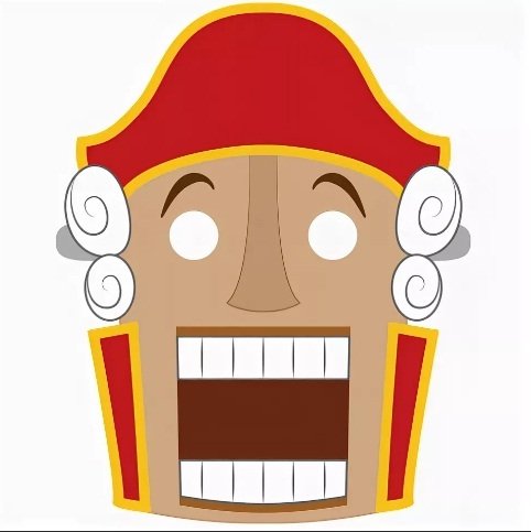 Маска Щелкунчика из картона