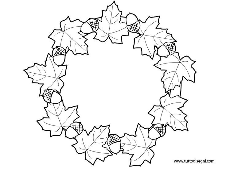 Трафарет осенних листьев