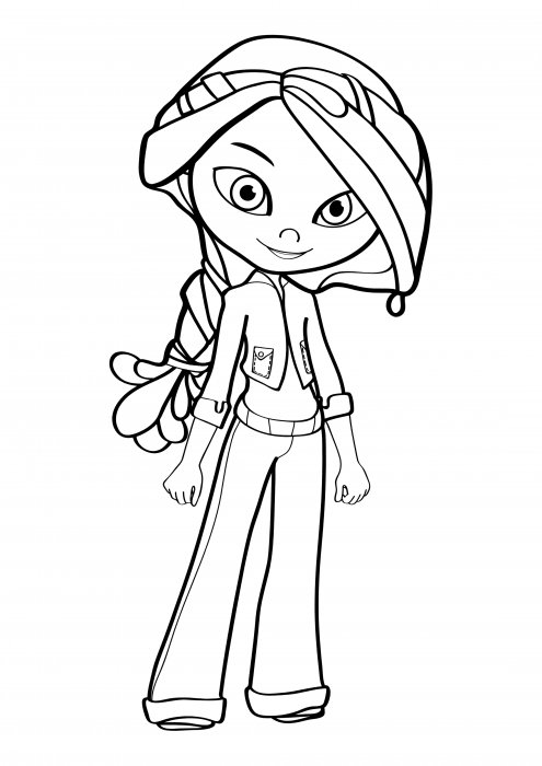 Раскраска сказочный патруль Варя