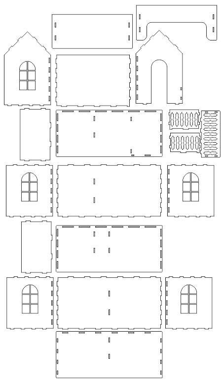 Кукольный домик чертежи для ЧПУ