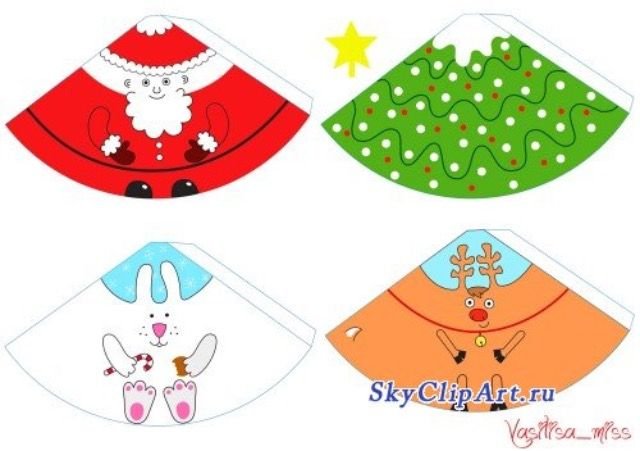 Конусные игрушки из бумаги