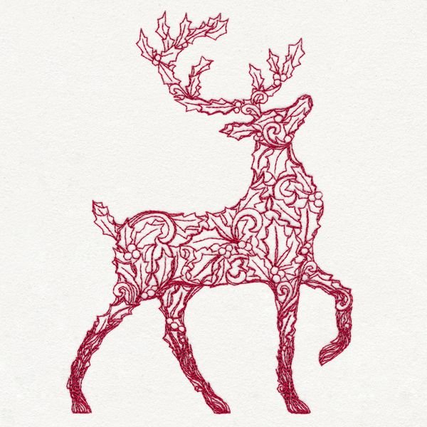 Новогодний олень дизайнерский