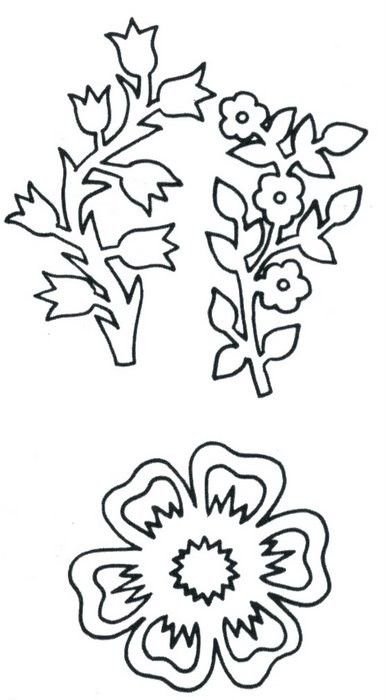 Трафарет цветочка