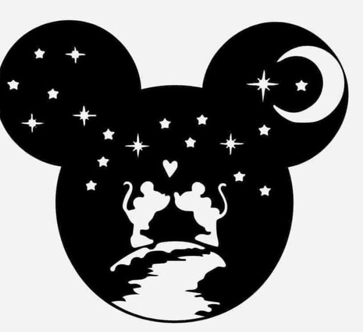 Трафарет Микки Мауса