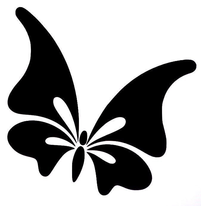 Трафареты бабочек для декора