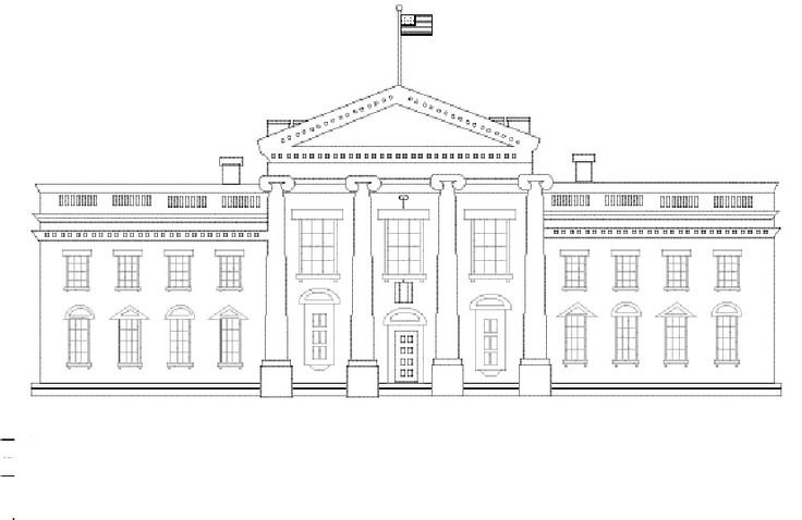 Букингемский дворец чертеж фасад