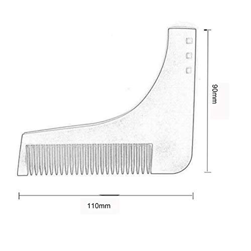 Лекала шаблона для стрижки бороды