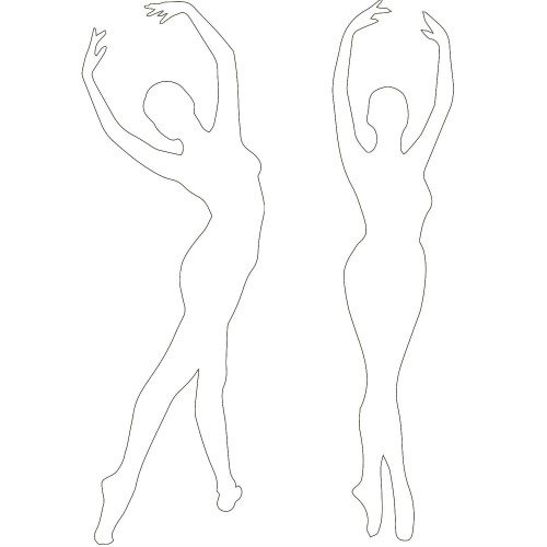 Балерины трафареты для вырезания