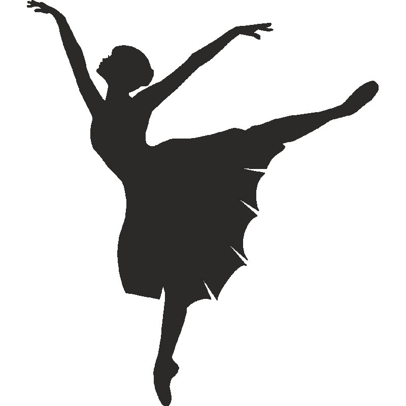 Балерина трафарет