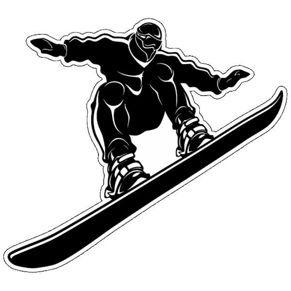 Сноуборд трафарет