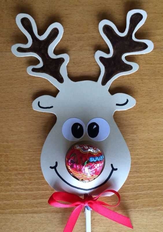 Поделка с Чупа чупсом новый год